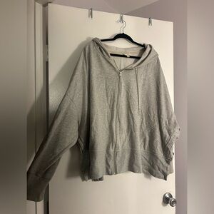 Plus size zip up sweatshirt
